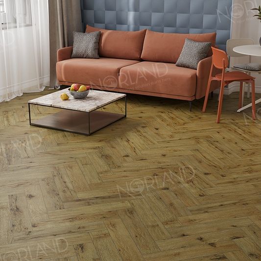 Ламинат Norland Елка Элегантная Сила (Herringbone Elegant Strong) - Дуб Скай (LF304-14)