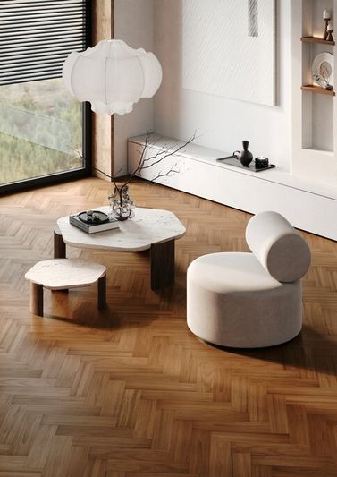Штучный кварцевый паркет Quartz Parquet - Дуссия Африканская (44-400-63)