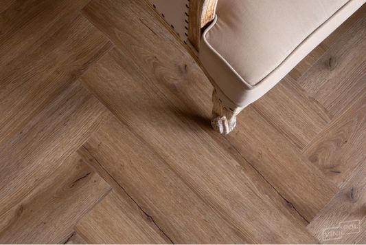 Виниловая плитка VinilPol - Herringbone Glue (LVT) Паркет Франческо (9933)