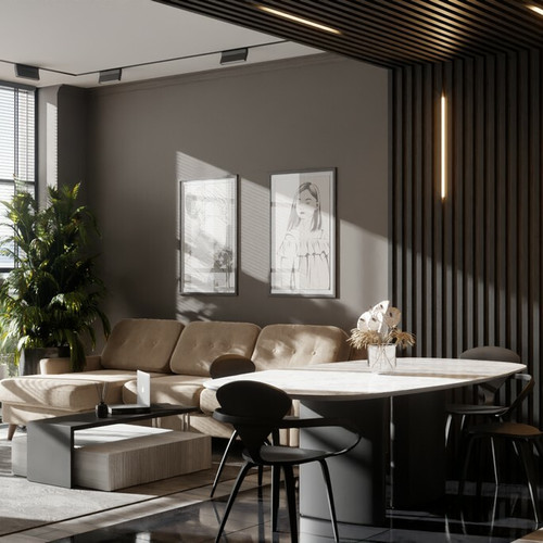 Брус декоративный МДФ Ликорн Чёрный