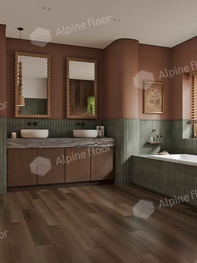 Каменно-полимерный ламинат (SPC) Alpine Floor - Титан 6 (Titan 6) Обсидиан (ECO 28-6)