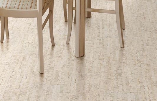 Пробковый пол Corkstyle - Eco Cork Linea White клеевой