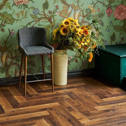 Виниловый ламинат Vinilam - Parquet Herringbone Парижский