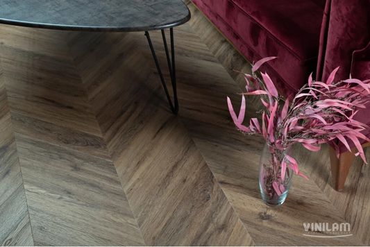 Виниловый ламинат Vinilam - Parquet Chevron Шеврон Лувр (I107516-2.5)