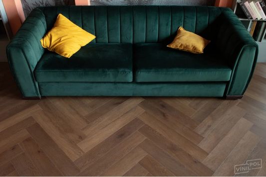 Виниловая плитка VinilPol - Herringbone Glue (LVT) Паркет Пикассо (9911)