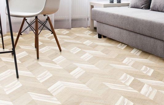 Пробковый пол Corkstyle - Chevron Creme клеевой