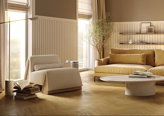 Штучный кварцевый паркет Quartz Parquet - Дуб Рейн (44-33429)