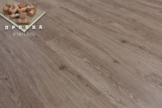 Виниловый ламинат Vinilam - Cork Дуб Бравос (4018У)