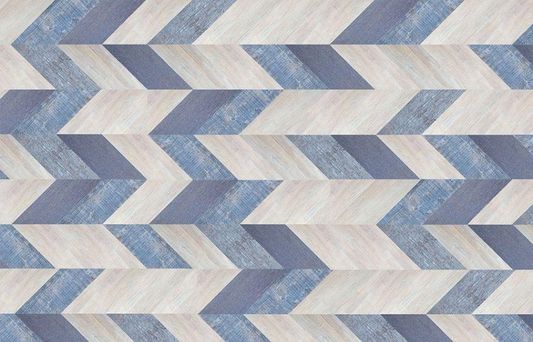 Пробковый пол Corkstyle - Chevron Blue механический замок