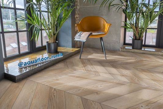 Виниловая плитка AquaFloor - Parquet Chevron Glue (AF2555PGCh)