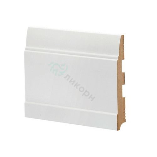 Плинтус напольный Ликорн МДФ белый К-13