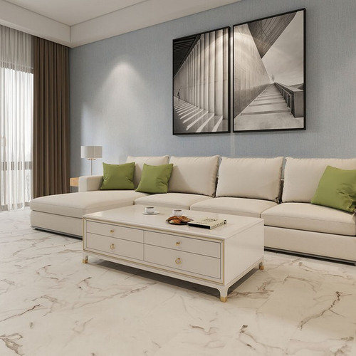 MSPC ламинат Stone Floor - Big Stone Бело-серый мрамор (2820-4 MР)