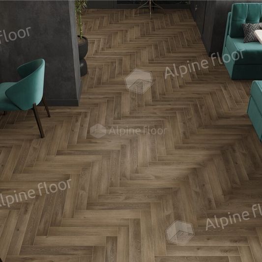 Ламинат Alpine Floor - Herringbone 8 Дуб Анжу (LF102-11)