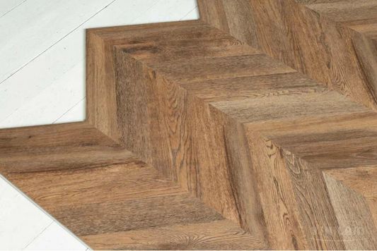 Виниловый ламинат Vinilam - Parquet Chevron Шеврон Нормандия (RI153610CL4-2.5)
