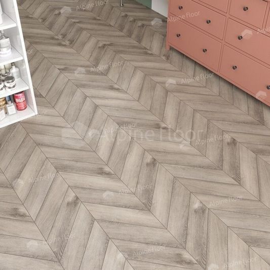 Кварц виниловая плитка Alpine Floor - Chevron LVT Дуб Исида (ECO 20-8)