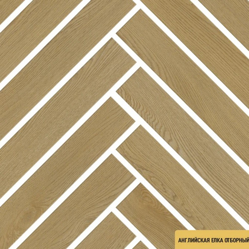 Каменно-полимерный SPC ламинат FirstFloor - Английская елка Отборный жёлтый дуб (1F046)