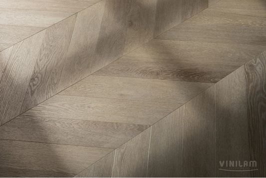 Виниловый ламинат Vinilam - Parquet Chevron Шеврон Сезар (RI4445118CL4-2.5)