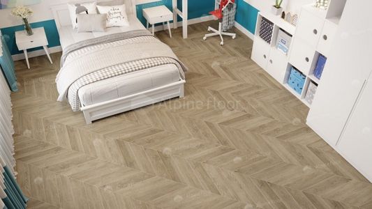 Кварц виниловая плитка Alpine Floor - Chevron LVT Дуб Ваниль Селект (ECO 20-2)