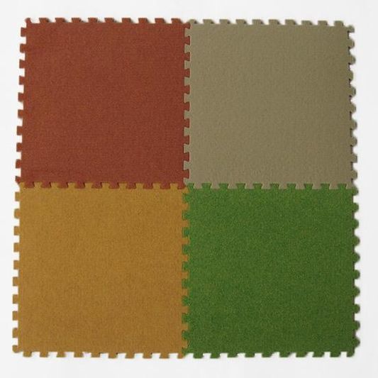 Мягкий пол-пазл ковролин | Цвет: Разноцветный (МТС-30075)