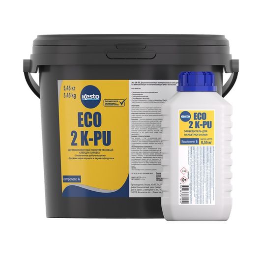 Полиуретановый 2-х компонентный клей для паркета Kesto Eco 2K-PU/PVC 6 кг