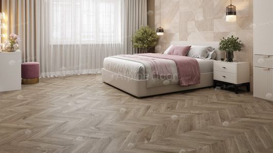 Кварц виниловая плитка Alpine Floor - Chevron LVT Дуб Натуральный Отбеленный (ECO 20-3)