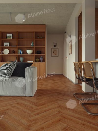 Каменно-полимерный ламинат (SPC) Alpine Floor - Титан Паркет Олимп (ECO 29-6)