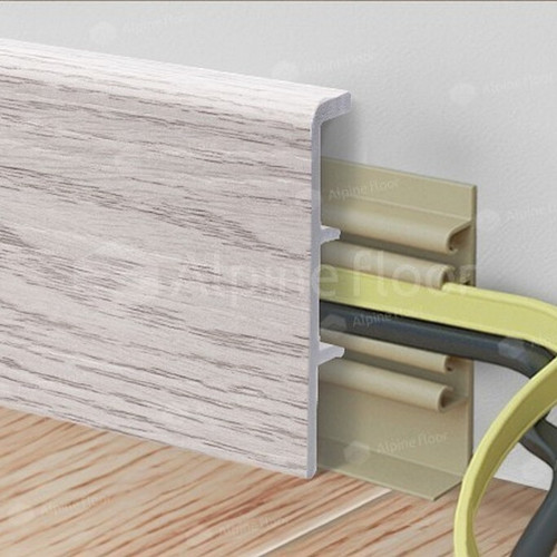Плинтус Alpine Floor - Rico Concept 80 Ясень арктик (RC 80010)