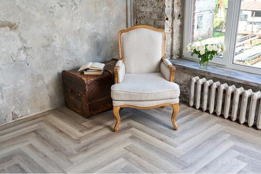 Виниловый ламинат Vinilam - Parquet Herringbone Glue Паркет Эрмитаж (GD11122)