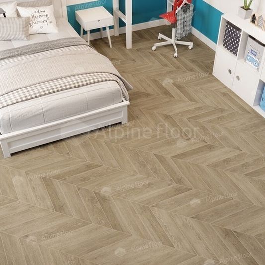 Кварц виниловая плитка Alpine Floor - Chevron LVT Дуб Ваниль Селект (ECO 20-2)