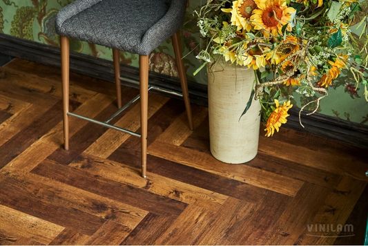 Виниловый ламинат Vinilam - Parquet Herringbone Glue Паркет Парижский (GD11155)