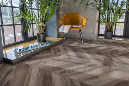 Виниловая плитка AquaFloor - Parquet Chevron Glue (AF2554PGCh)