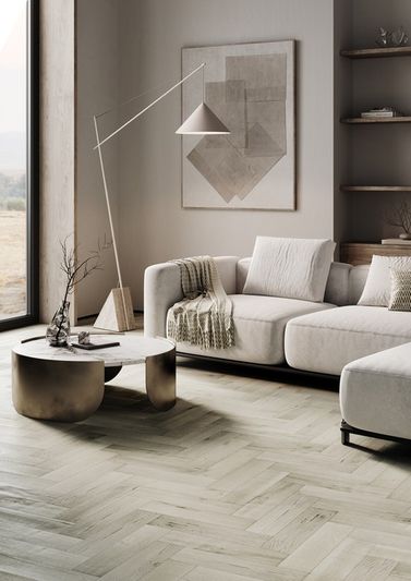 SPC Ламинат Refloor Fargo - Herringbone Дуб Лондонский Туман (44-81996-14)