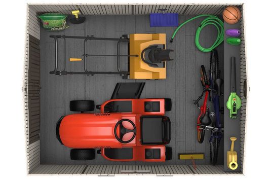 Сарай пластиковый LifeTime WoodLook (6.61 кв.м)