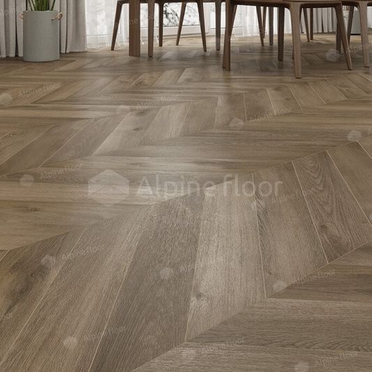 SPC ламинат Alpine Floor - Chevron Дуб Насыщенный (ECO 18-4)