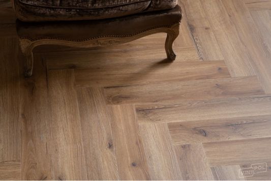 Виниловая плитка VinilPol - Herringbone Glue (LVT) Паркет Франческо (9933)