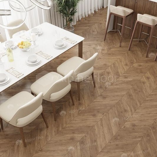 Кварц виниловая плитка Alpine Floor - Chevron LVT Гевуина (ECO 20-10)