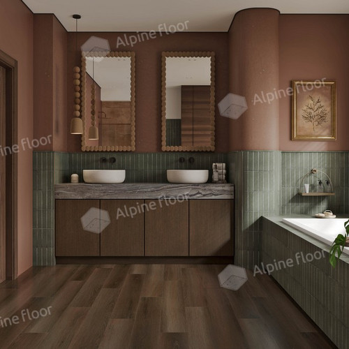 Каменно-полимерный ламинат (SPC) Alpine Floor - Титан 6 (Titan 6) Обсидиан (ECO 28-6)