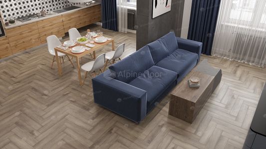 Кварц виниловая плитка Alpine Floor - Parquet LVT Дуб Исида (ECO 16-15)