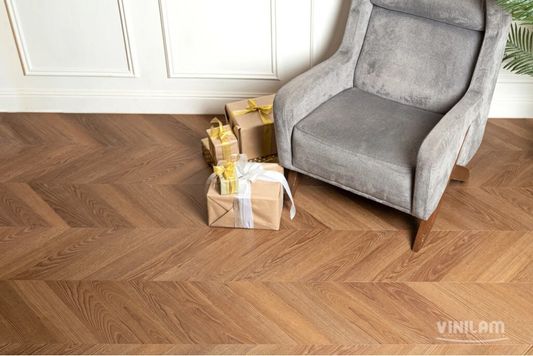Виниловый ламинат Vinilam - Parquet Chevron Шеврон Плезир (I1651102-2.5)