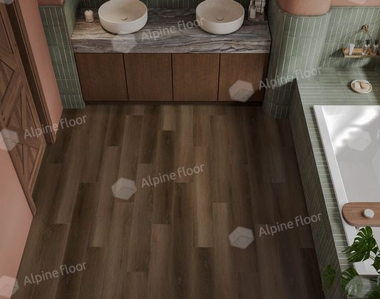Каменно-полимерный ламинат (SPC) Alpine Floor - Титан 6 (Titan 6) Обсидиан (ECO 28-6)