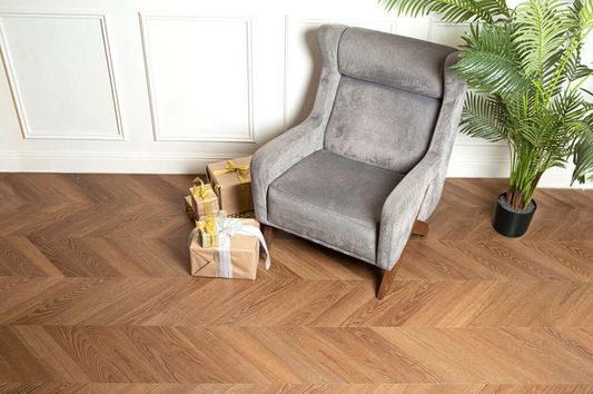 Виниловый ламинат Vinilam - Parquet Chevron Шеврон Плезир (I1651102)