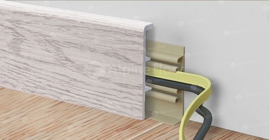 Плинтус Alpine Floor - Rico Concept 80 Ясень арктик (RC 80010)