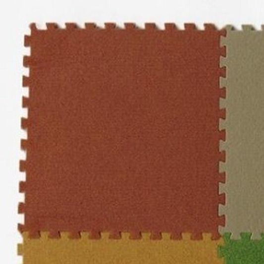 Мягкий пол-пазл ковролин | Цвет: Разноцветный (МТС-30075)