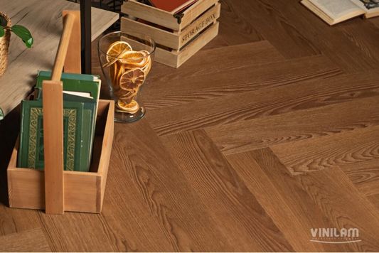 Виниловый ламинат Vinilam - Parquet Herringbone Glue Паркет Винсент (GD11200)