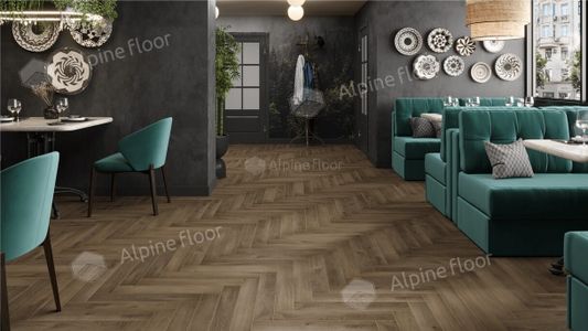 Ламинат Alpine Floor - Herringbone 8 Дуб Анжу (LF102-11)