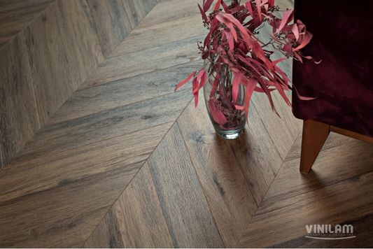Виниловый ламинат Vinilam - Parquet Chevron Шеврон Лувр (I107516-2.5)