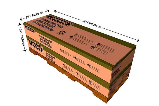 Сарай пластиковый LifeTime WoodLook (6.6 кв.м)