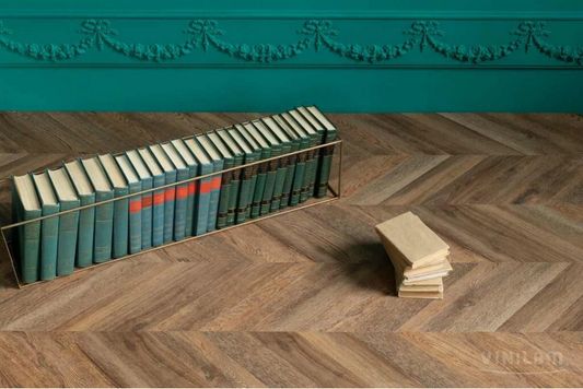 Виниловый ламинат Vinilam - Parquet Chevron Шеврон Нормандия (RI153610CL4-2.5)