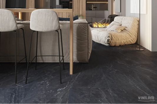 WPC ламинат Vinilam - Ceramo Stone Неаполитанский Черный (91910-8)