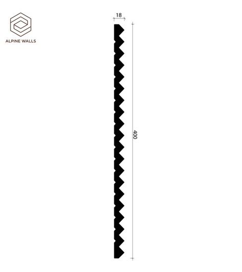 Стеновая декоративная панель Alpine Walls - LineArt ECO8103